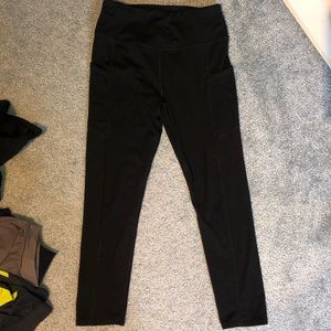 Warm black leggings